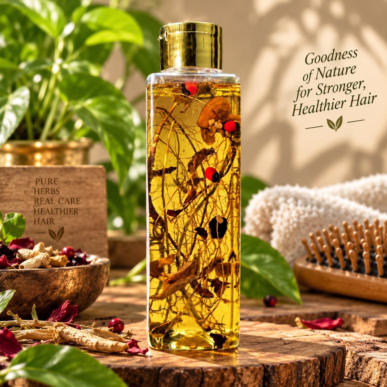 Herbic Cure Transparent Infused Herbs Bottle